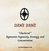Image result for Dame Dame Adinkra Symbol