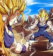 Image result for Dragon Ball Z Goku SSJ2 vs Vegeta