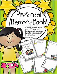 Image result for Preschool Memory Book Cover