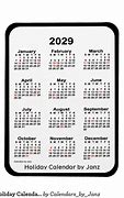Image result for 2029 Calendar