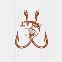 Image result for Bass Fish Hook Silhouette