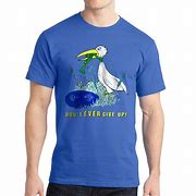 Image result for Never Give Up T-Shirt Design Frog Eats Crane