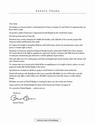Image result for Obama Campaign Letters