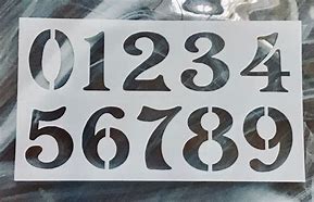 Image result for 7 Inch Number Stencils Printable