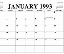 Image result for Jan 1993 Calendar