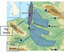 Image result for Somerset Levels in UK Map