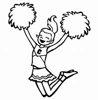 Image result for Cheerleader Outline Clip Art