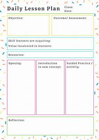 Image result for School Lesson Plan Template