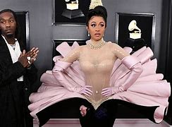 Image result for Cardi B Grammy Kiss