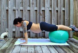 Image result for Pregnant Exercise Ball