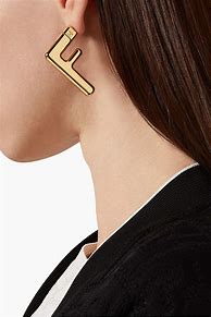 Image result for Fendi Logo Cuff Earring