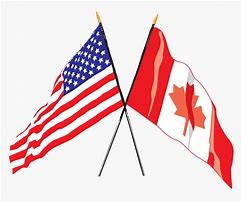 Image result for Canada USA Flag