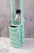 Image result for Leather Crochet Water Bottle Holder