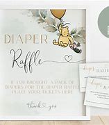 Image result for Winnie the Pooh Diaper Raffle Sign