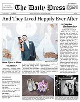 Image result for Wedding Day Newspaper