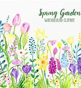 Image result for Spring Flower Garden Scene Clip Art