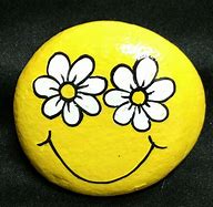 Image result for Smiley Face Rock Painting
