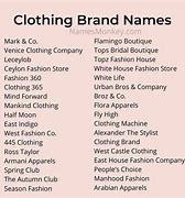 Image result for Good Clothing Brand Names
