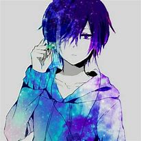 Image result for Anime Boy with a Galaxy Cloak