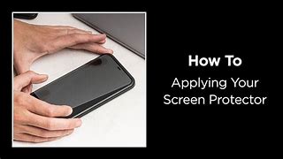 Image result for Screen Protector Being Applied to iPhone XR