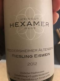 Image result for Hexamer Meddersheimer Altenberg Riesling Eiswein