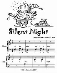 Image result for Silent Night Piano Sheet Music