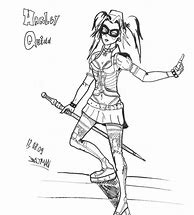 Image result for Harley Quinn Coloring Drawings