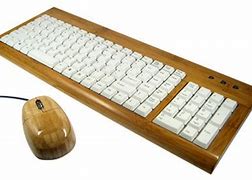 Image result for Wooden Computer Mouse and Keyboard