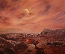 Image result for Titan Moon Surface Art