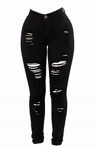Image result for Black Ripped Jeans for Girls