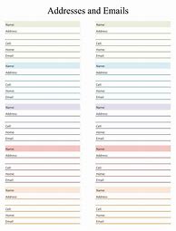 Image result for Microsoft Word Phone Book Template