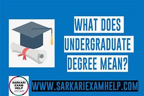 Image result for What Does Undergraduate Mean