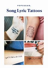 Image result for Lyric Tattoo Designs