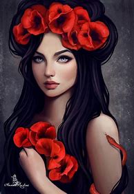 Image result for Gothic Flower Art