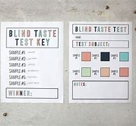 Image result for Blind Taste Test