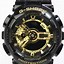 Image result for Black and Gold Casio Watch