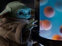 Image result for Baby Yoda Eating Frog Eggs