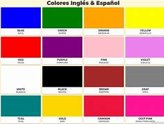 Image result for Color ES Nombres