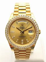Image result for Baguette Gold Day Date Rolex