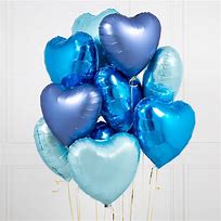 Image result for Blue Heart Balloons