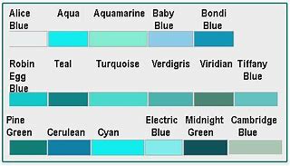Image result for Teal vs Aquamarine