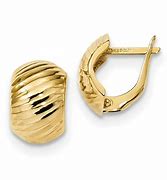 Image result for 14 Karat Gold Hoop Earrings