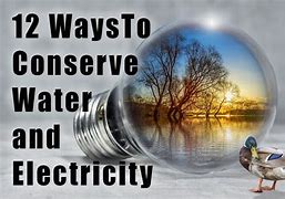Image result for Conserve Water and Energy