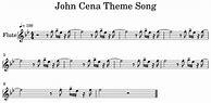 Image result for John Cena Theme Song Sheet Music