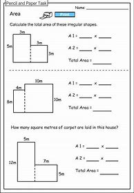 Image result for Area Worksheets 3rd Grade