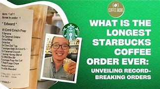 Image result for Starbucks Coffee Order