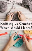 Image result for Knit vs Crochet