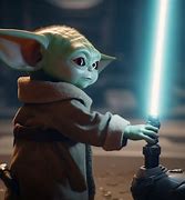 Image result for Baby Grogu with Lightsaber Wallpaper