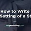 Image result for Setting Writing