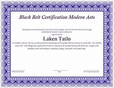 Image result for Martial Arts Certificates Blank